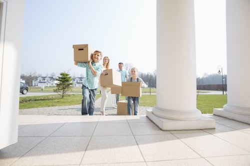Office removals team planning a Twickenham business move