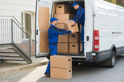 Man with van loading items for a move in Twickenham