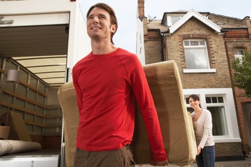 Safe loading and transport for a removals van