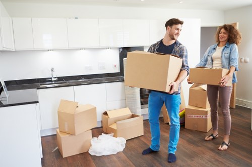 Local moving van helping with a property move in Twickenham