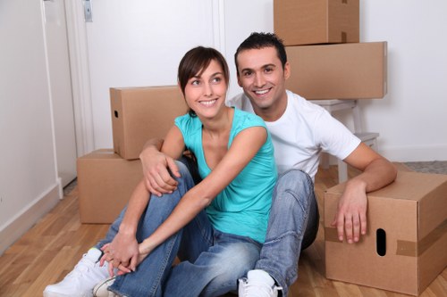 Packing and transporting office equipment during a local commercial move