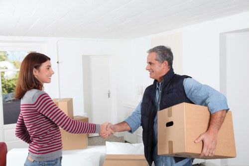 Twickenham house removals team loading boxes and household items