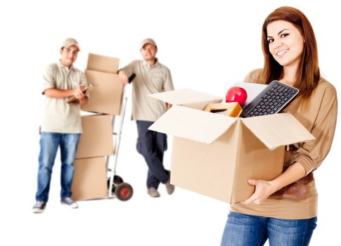 Secure van loading process showing items fastened safely for transit