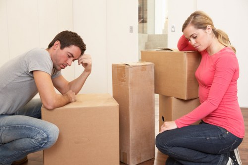 Office relocation items prepared for a commercial move in Twickenham