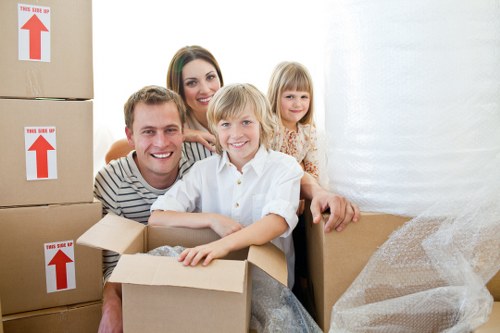 Twickenham moving van arriving for a residential relocation