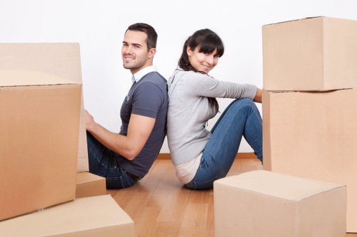 Local team collecting household furniture from a Twickenham home